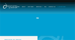 Desktop Screenshot of dentistrybydesign.com.au
