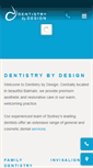 Mobile Screenshot of dentistrybydesign.com.au